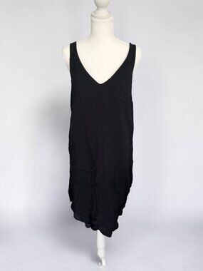 WITCHERY Black V Neck Swing Dress Size US 8